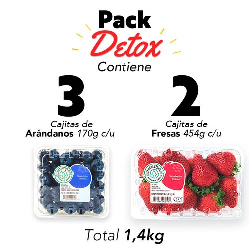Pack Detox: Fresa + Arándano (1.4kg)