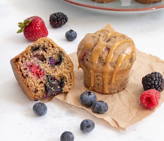 Receta de Muffin Veganos de Berries de BerryHouse